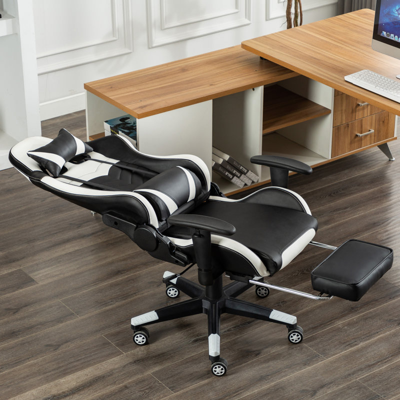 Fauteuil de jeu, Noir / blanc