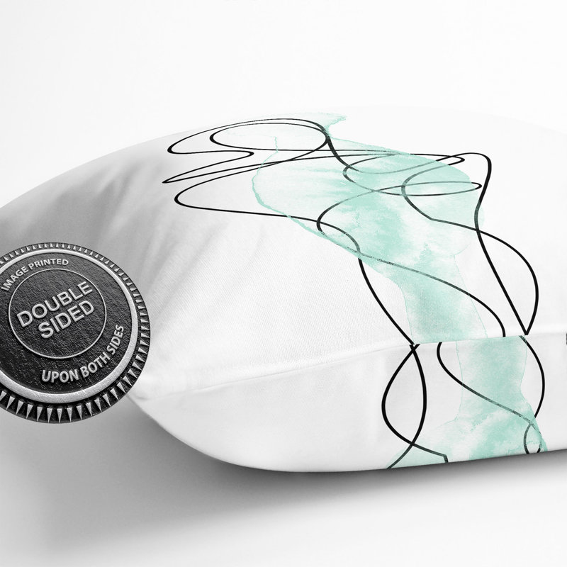 Femals Form Green Scatter Cushion, 55cm H x 55cm W x 20cm D