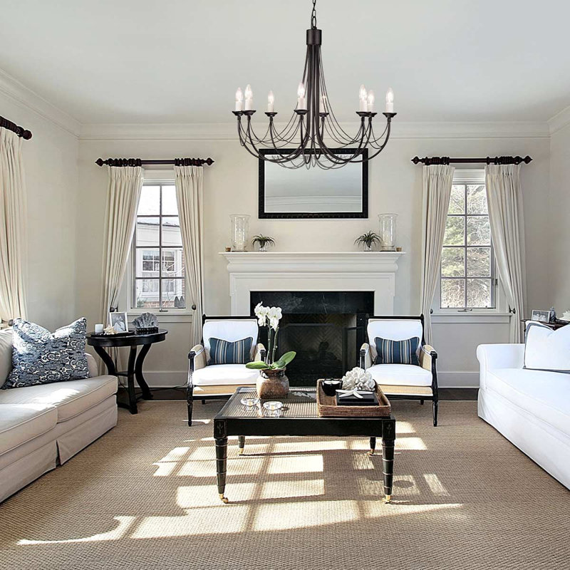 Elba 8 - Light Candle Style Chandelier