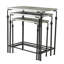 Ensemble de 3 supports pour plante gigognes en métal, L: 24 x 14 x 26 po, M: 21,5 x 11,5 x 23 po, S: 19 x 9 x 20 po
