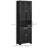 Black Freestanding Cabinet With 2 Cabinets-1708320908