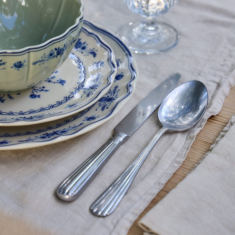 Douro Flatware 5 Pieces, Vintage Brushed Silver