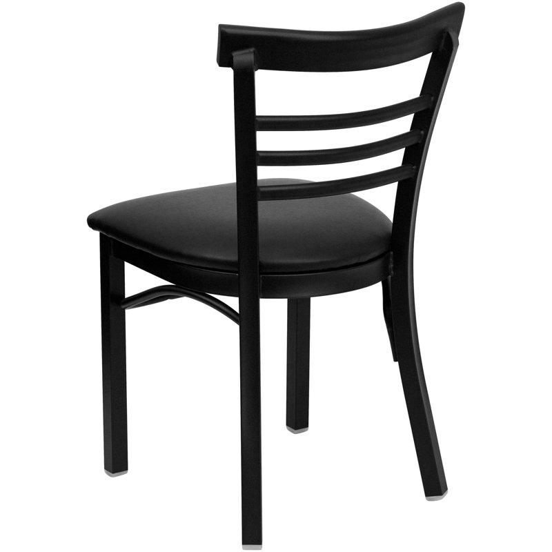 Chaise de restaurant en métal Prompton, Noir