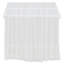 Lit plateforme double avec baldaquin en tissu transparent et guirlande lumineuse, blanc-694108008-694108011