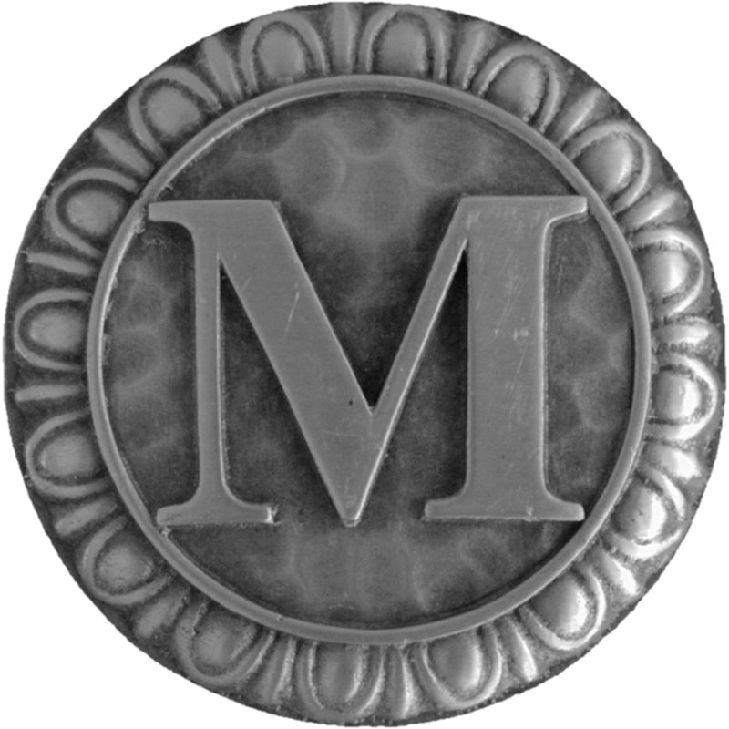 Jewel Mushroom Knob, Antique Pewter