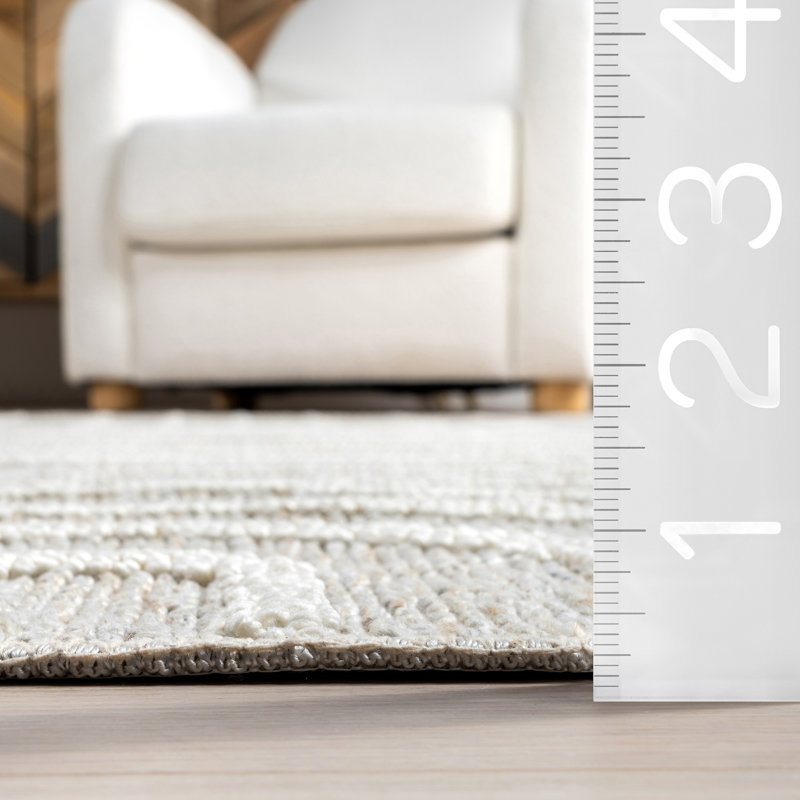 Hartlyn Modern Arches Machine Washable Area Rug, Rectangle 4' x 6'