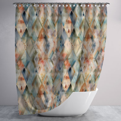 Geometric Shower Curtain