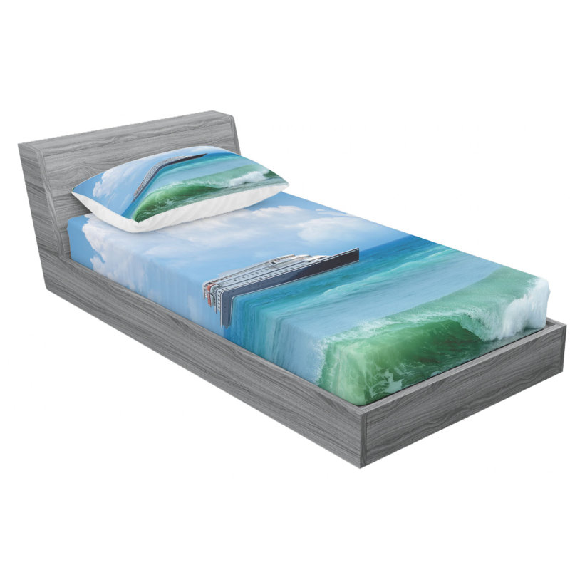 Microfiber Sheet Set, Twin Sheet Set with Fitted Sheet