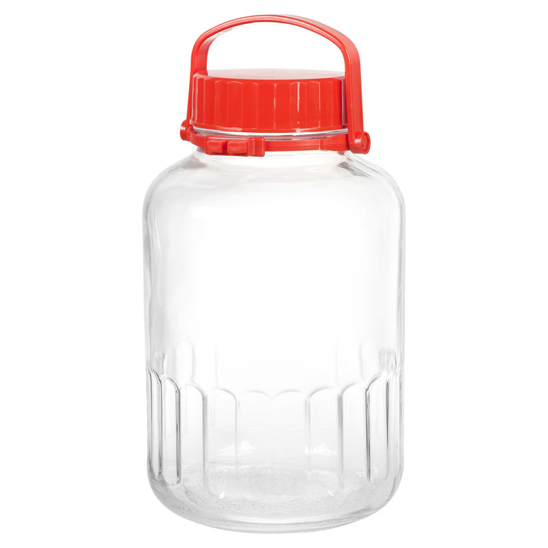 Glass Jar - Set of 6, 29.5cm H x 12.5cm W x 12.5cm D