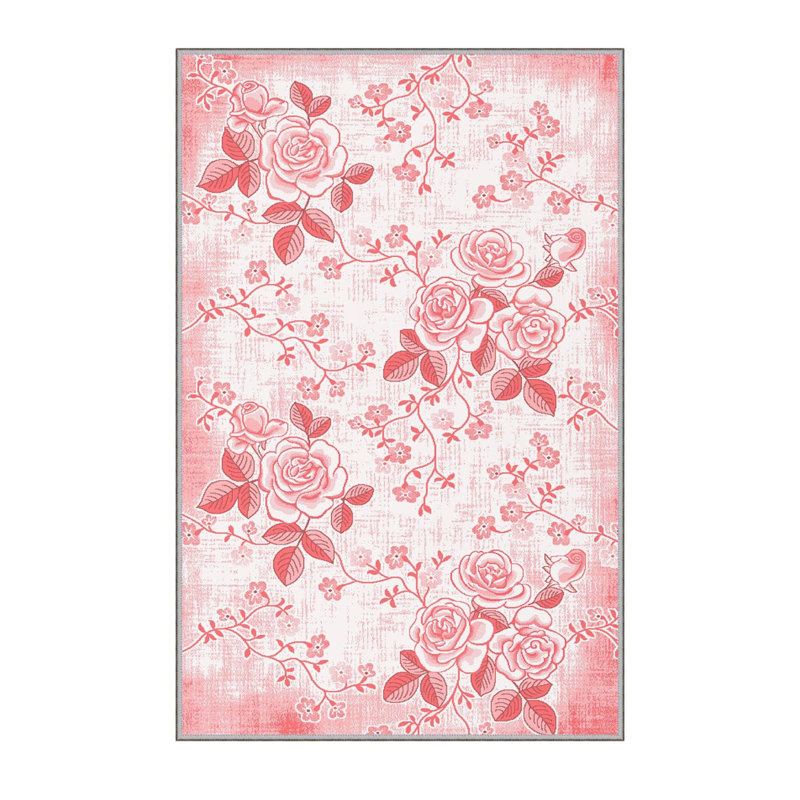 Tapis de couloir élégant (3,3 x 6,6 pi), 100% polyester, d'une hauteur de poils de 0,3 po | Antibactérien, PVC antidérapant dessous | Impression numérique 3D, lavable à la machine | Parfait pour les vestibules et les espaces de vie, durable et facile d'entretien