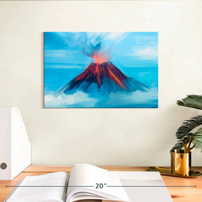 Erupting Volcano, H 8 po x l 12 po