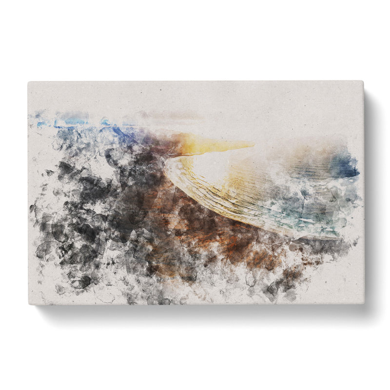 Mountain View Of Lanzarote In Spain - Wrapped Canvas Print, 60cm H x 91cm W x 3cm D