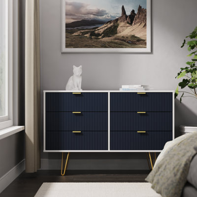Beranda 6 Drawer Wide Chest (Ready Assembled)