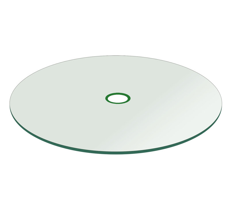 Grandview Glass Table Top, 42" W x 42" D