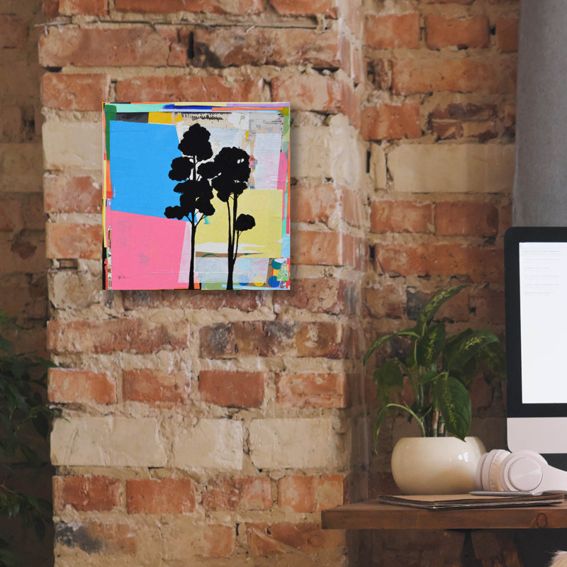  «Treeform No. 2» par Jan Weiss, art mural sur toile, 12 po x 12 po