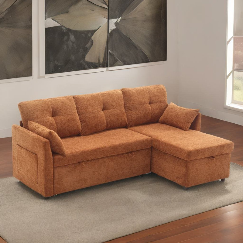 Danen Upholstered 81.1'' Sofa, Brown