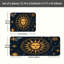 Ensemble de 2 tapis de cuisine bleu marine Celestial Sun pour cuisine et chambre à coucher