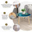 Ensemble de 2 tables basses gigognes Triangle-130190617