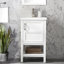 Meuble-lavabo simple 20 po avec plateau en céramique Darion-1192387603