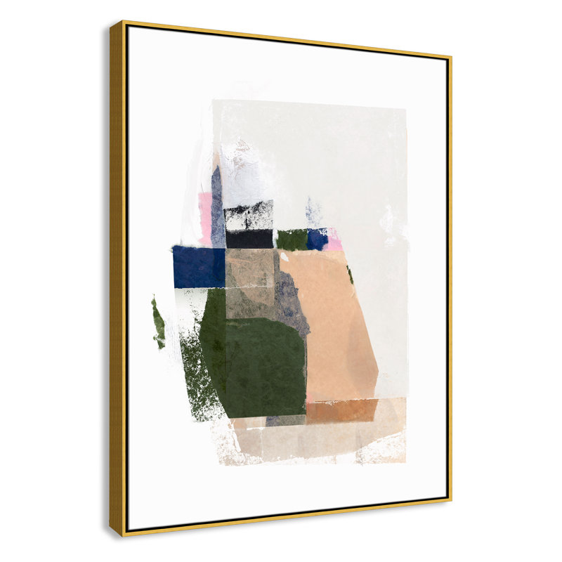 «Patchwork P pièces II» par Casa Fine Arts, Or, H 49,5 po x l 37,5 po