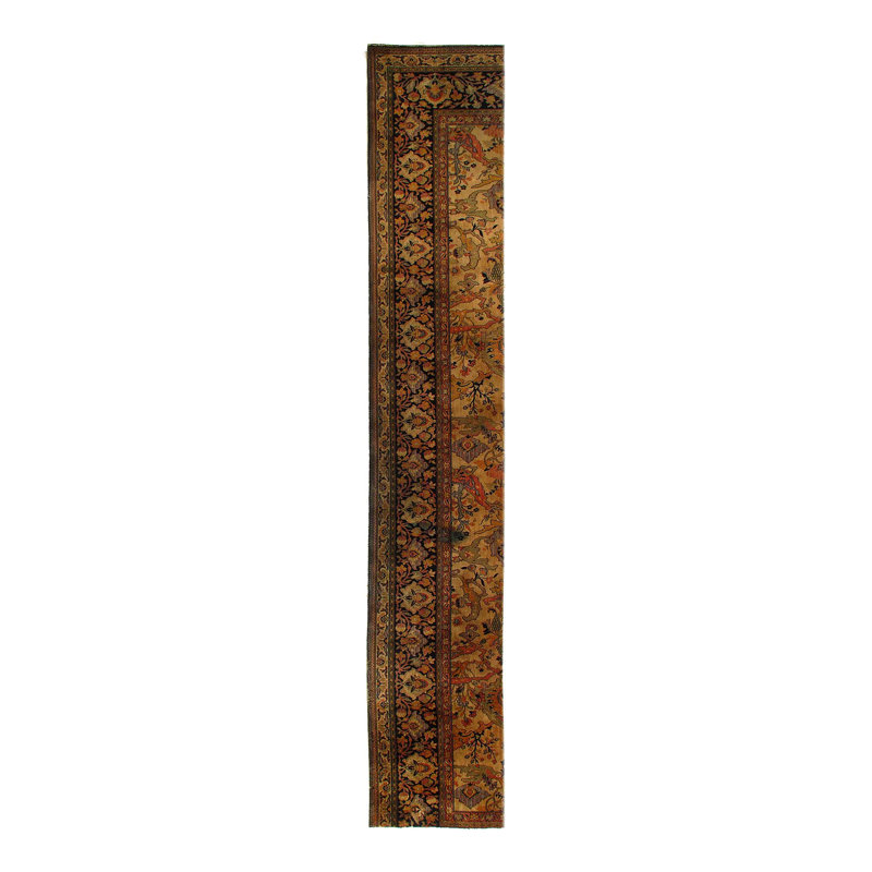 Wool Oriental Area Rug in Brown