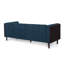 Canapé moderne 3 places en tissu bleu marine