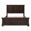 Cadre de lit tête de lit style pin traditionnel traditionnel de style campagne et campagne, brun riche, durable et intemporel-1046177834-1046177835