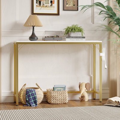Console moderne avec station de charge Skinny Modern