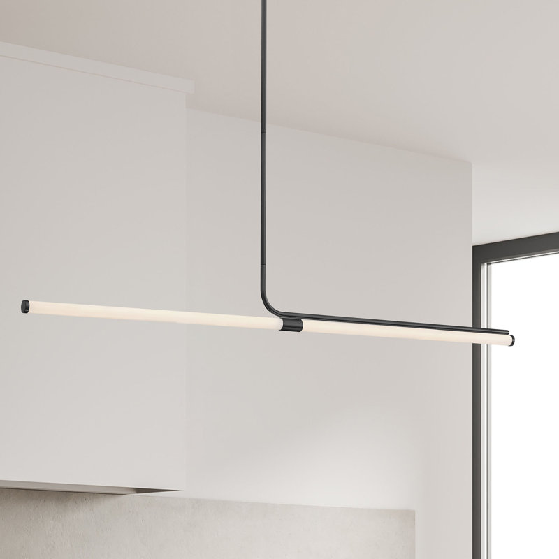 Farhanaaz 1 - Light LED Single Pendant, Matte Black