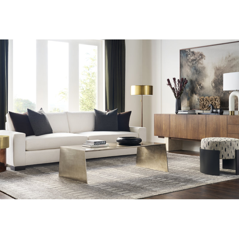 Paxton 109" Two Seat Extended Sofa, Igloo Marshmallow, Dove Gray