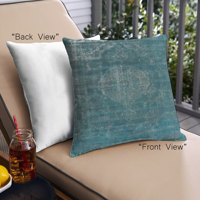 Damask Outdoor Throw Pillow