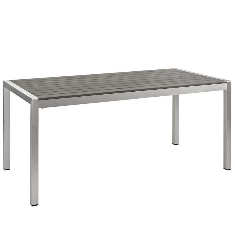 Ensemble de salle à manger d'extérieur en aluminium 3 pièces Shore