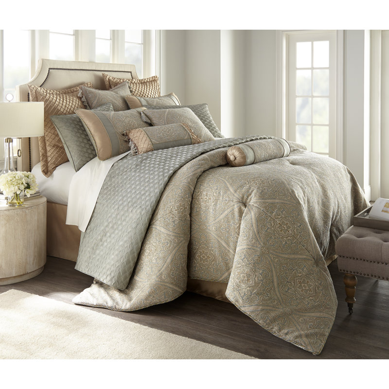 Polyester Damask Sham Set