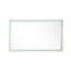 Miroir de salle de bain à brouillard 60 po x 36 po, fixation murale, 3 réglages de couleur, gradation continue, cadre en aluminium, miroir de meuble-lavabo or brossé 60 effet de 36 pouces, températures, intensité variable, design-899321102