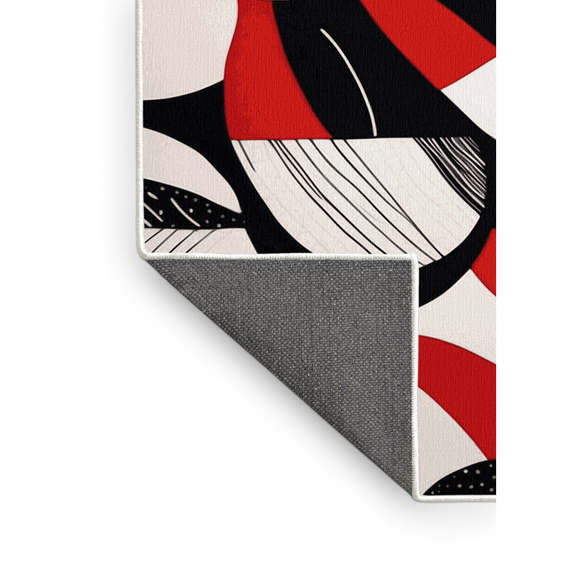 Obsidian Echo Rug, Rectangle 4' x 6'