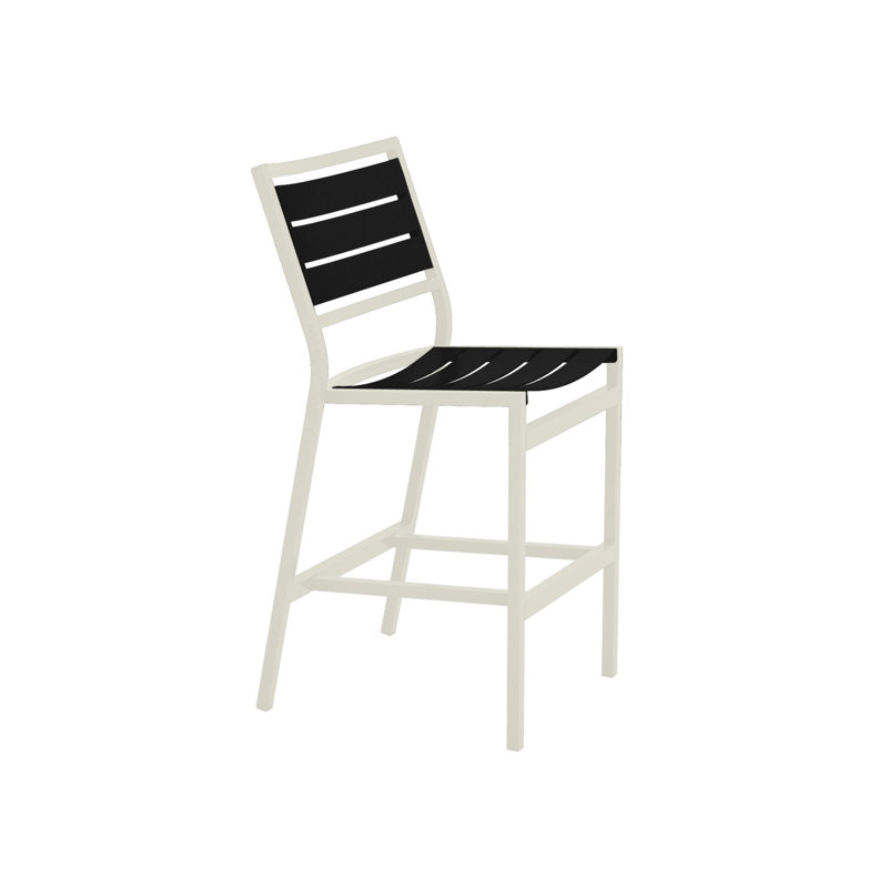 Tabouret de bar 28 po Cabana Club, Obsidienne, Parchemin