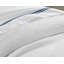 Waves Duvet Set – White Cotton and Linen | 1 Duvet Cover + Euro Shams | Inserts Not Included-86254011
