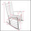 Grande chaise Adirondack berçante en bois massif Ceiba-1665368288