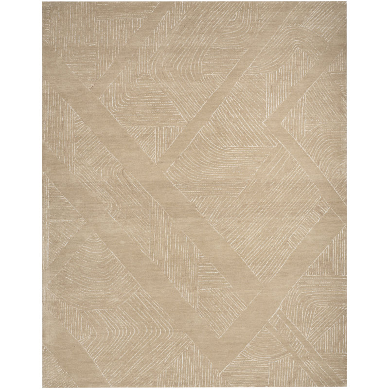 DKNY Pure Patterns Camel Modern Indoor Rug, Rectangle 7'9" x 9'9"