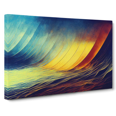 Wave Painting - Wrapped Canvas
