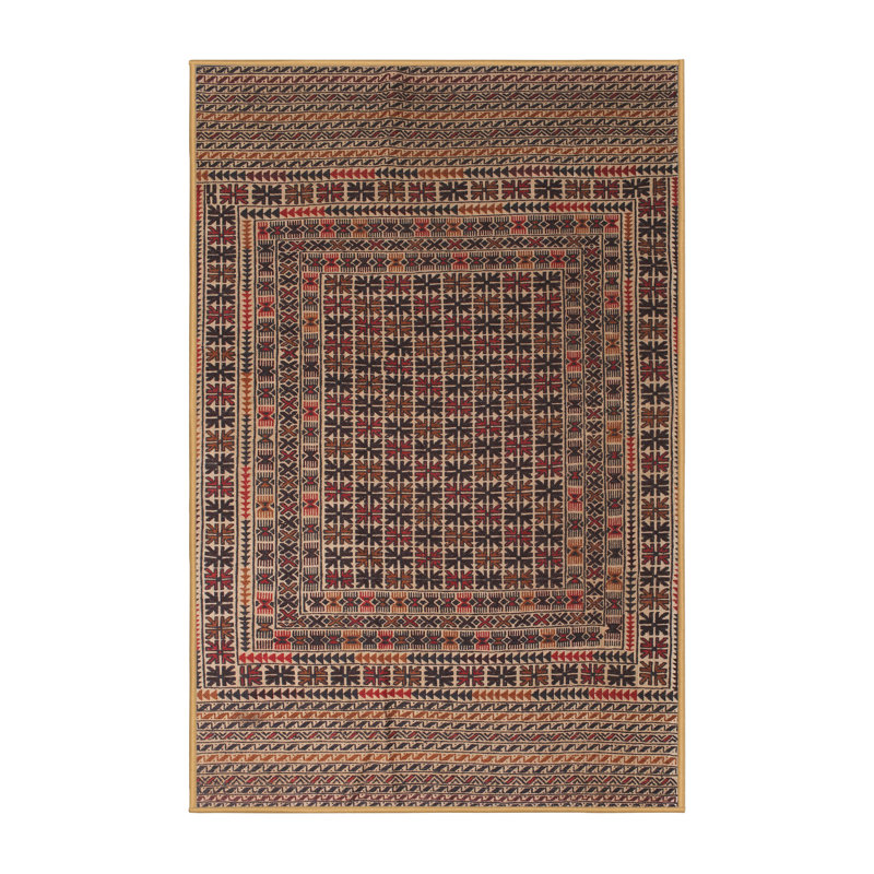 Tapis brun Southwestern, Rectangle 4 pi x 6 pi