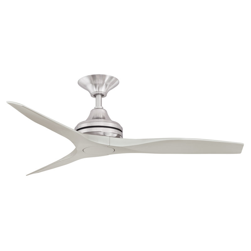 Spitfire 48 inch Indoor/Outdoor Ceiling Fan - Brushed Nickel with Brushed Nickel Blades, Brushed Nickel, Brushed Nickel