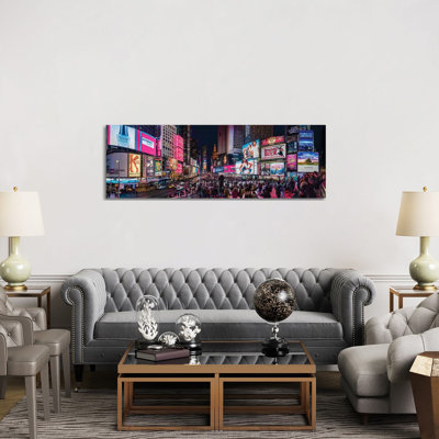Times Square, Manhattan, New York City, New York State, USA by Panoramic Images - Wrapped Canvas Panoramic Print