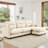 Eaden Gray Chenille Power Sofa W/Sleeper-1003258846-1003258842