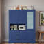 Grande armoire de cuisine avec huche, tiroirs et tablettes réglables Nelson-87905776