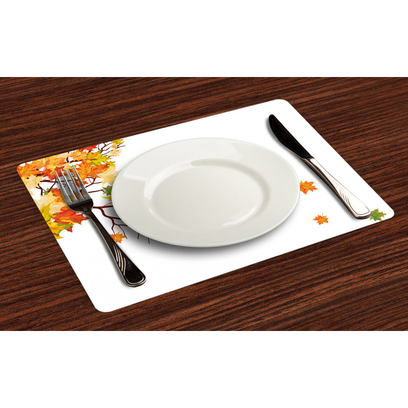 Polyester Floral Rectangle Placemat
