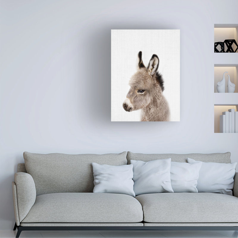«Peekaboo Baby Donkey» par Lola Peacock, H 19 po x l 14 po x P 2 po