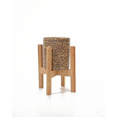 Pot de fleurs en bois