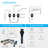 Brushed Nickel Widespread Bathroom Faucet, Waterfall Bathroom Faucets For Sink 3 Hole, 2-Handles Modern Vanity Faucet With Pop Up Drain Assembly And Lead-Free Supply Hose,8-Inch-121292063