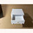 White Nightstand with Wavy Apron Design